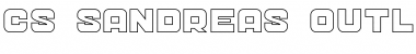 Download CS Sandreas Outline Regular Font Title Preview