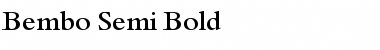 Download Bembo Semi Bold Regular Font Title Preview