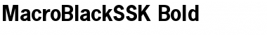 Download MacroBlackSSK Bold Font