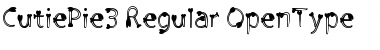 Download Cutie Pie 3 Regular Font Title Preview