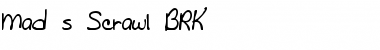 Download Mad's Scrawl BRK Regular Font
