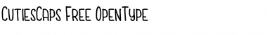 Download Cuties Caps Regular Font Title Preview