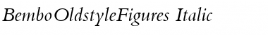 Download BemboOldstyleFigures RomanItalic Font Title Preview