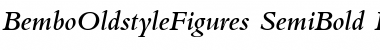 Download BemboOldstyleFigures-SemiBold Semi BoldItalic Font Title Preview
