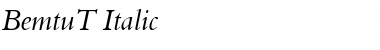 Download BemtuT Italic Font Title Preview