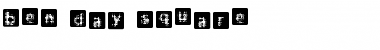 Download ben day square Font Title Preview