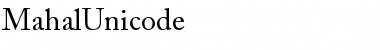 Download Mahal Unicode Regular Font Title Preview