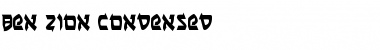 Download Ben-Zion Condensed Condensed Font Title Preview