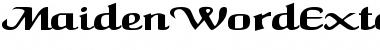 Download MaidenWordExtended Regular Font Title Preview