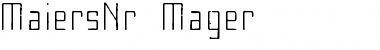 Download MaiersNr8 Regular Font Title Preview