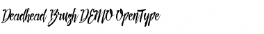 Download Deadhead Brush Regular Font Title Preview