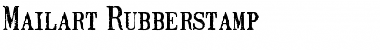 Download Mailart Rubberstamp Regular Font Title Preview