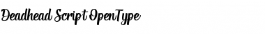 Download Deadhead Script Regular Font Title Preview