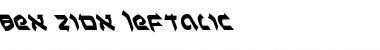 Download Ben-Zion Leftalic Italic Font Title Preview