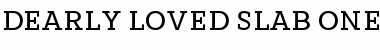 Download Dearly loved Slab One Regular Font Title Preview