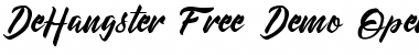 Download DeHangster Free Demo Regular Font Title Preview