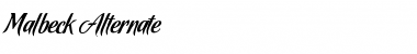 Download Malbeck Regular Font Title Preview
