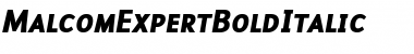 Download Malcom Bold Italic Font Title Preview