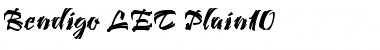 Download Bendigo LET Plain Font Title Preview