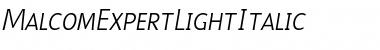 Download Malcom Medium Italic Font Title Preview