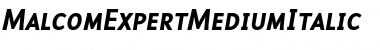 Download Malcom Medium Italic Font Title Preview