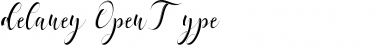Download delaney Regular Font Title Preview