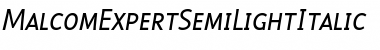 Download Malcom Medium Italic Font Title Preview