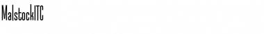 Download MalstockITC Roman Font Title Preview