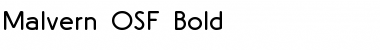 Download Malvern OSF Bold Font Title Preview