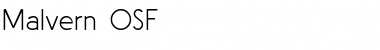 Download Malvern OSF Regular Font Title Preview