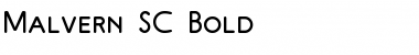 Download Malvern SC Bold Font Title Preview
