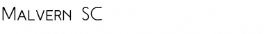 Download Malvern SC Regular Font Title Preview
