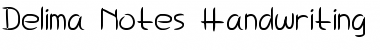 Download Delima Notes Regular Font Title Preview