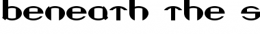 Download Beneath the Surface Regular Font Title Preview