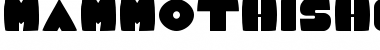 Download MammothishCaps Regular Font Title Preview