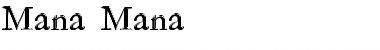 Download Mana Mana Regular Font Title Preview