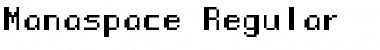 Download Manaspace Regular Font Title Preview