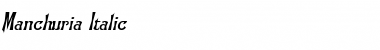 Download Manchuria Italic Font Title Preview
