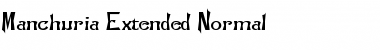 Download Manchuria-Extended Normal Font Title Preview
