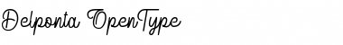 Download Delponta Regular Font Title Preview