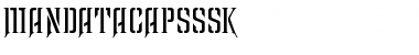Download MandataCapsSSK Regular Font Title Preview