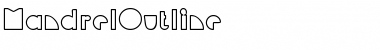 Download MandrelOutline Regular Font Title Preview