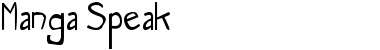 Download Manga Speak Regular Font Title Preview