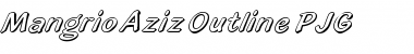Download Mangrio-Aziz-Outline-PJG Regular Font Title Preview
