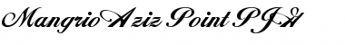Download Mangrio-Aziz_Point-PJG Regular Font Title Preview