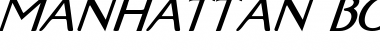 Download Manhattan Bold Italic Font