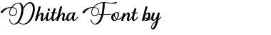 Download Dhitha Regular Font Title Preview
