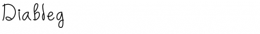 Download Diableg Regular Font Title Preview