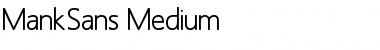 Download MankSans-Medium Regular Font Title Preview