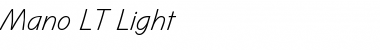 Download Mano LT Light Regular Font Title Preview